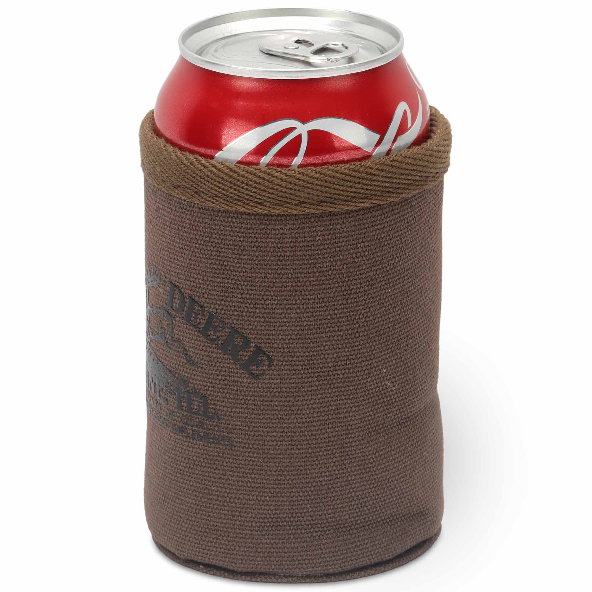 Open Road Brands, LLC - Wholesale Drink Huggers & Koozies - John Deere Logo Classic Canvas Can Cooler1