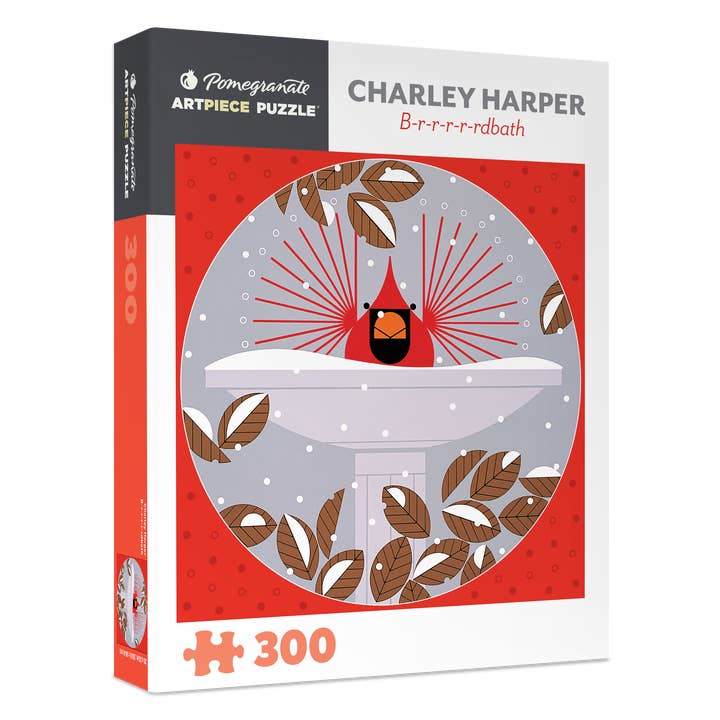 Pomegranate - Wholesale Puzzle - Adult - Charley Harper: B-r-r-r-r-rdbath 300-Piece Jigsaw Puzzle