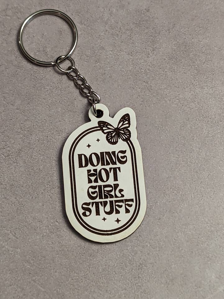 Llavero Doing Hot Girl Stuff para venta al por mayor de Bean Hut Boutique