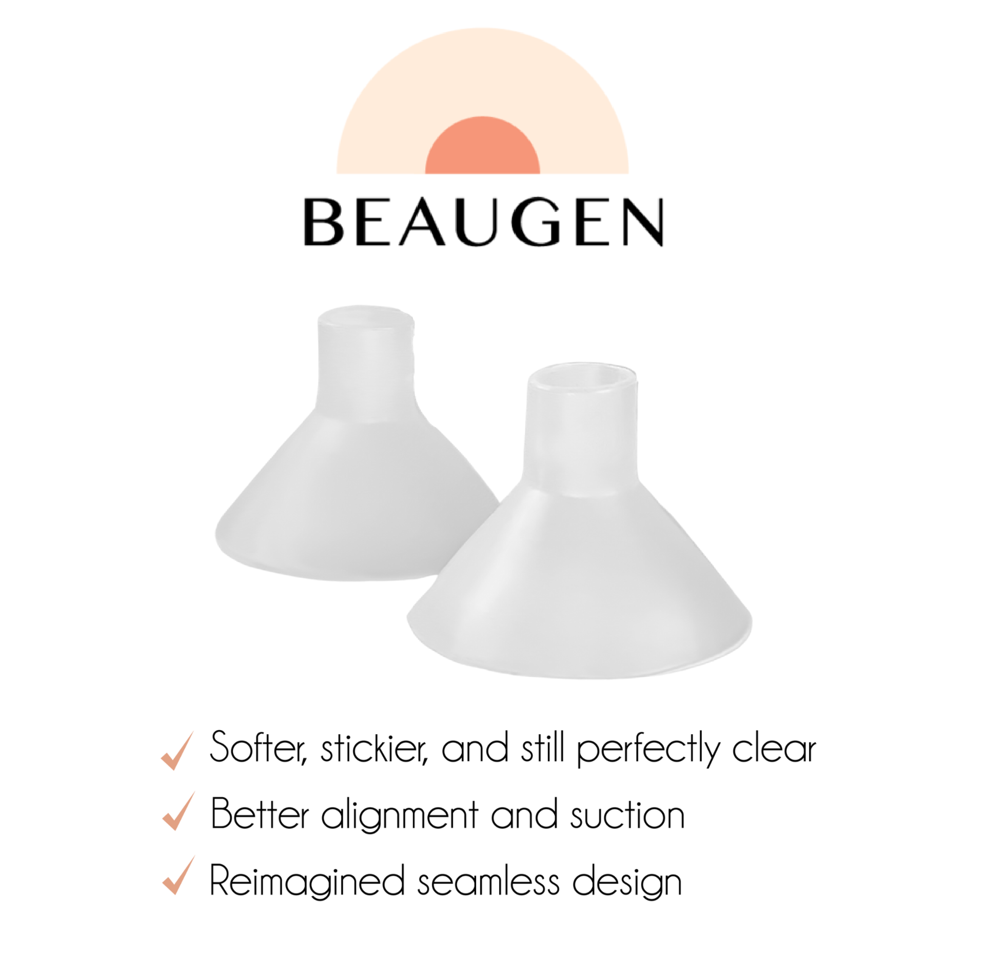 BeauGen - Wholesale Nursing Pillow/Pad - Maternity - BeauGen Breast Pump Cushions (1 Pair) - QTY 25 - for B2B WHOLESALE1