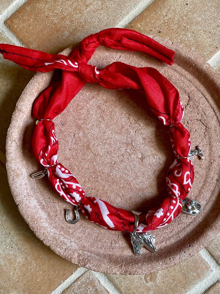 Red Woody Tie Bandana-Collar for Dogs and Cats for wholesale by Aura