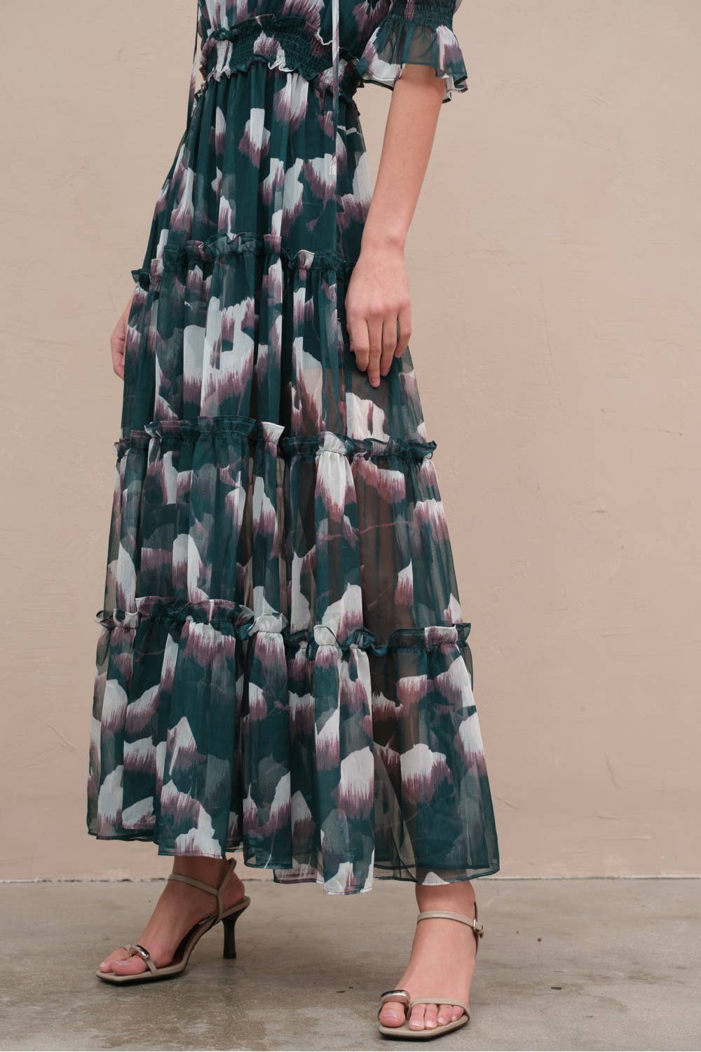 GREEN COMBO Garden Bloom Dress - RD1022 for wholesale on Faire5