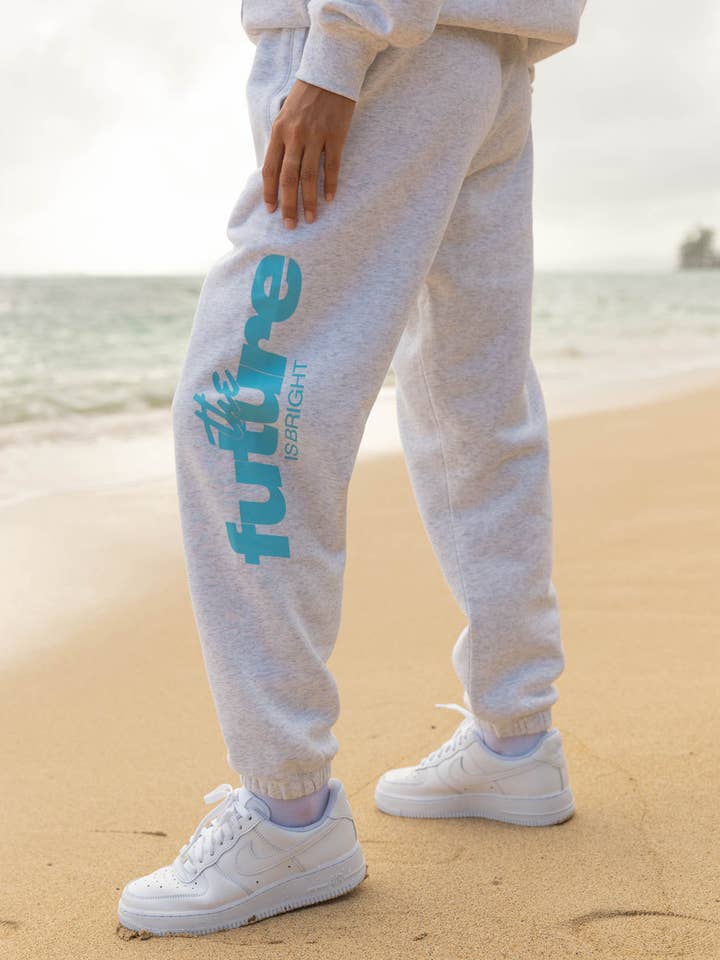 Pantaloni da tuta unisex retrò "The Future Is Bright" per la vendita all'ingrosso da parte di Elevated Faith