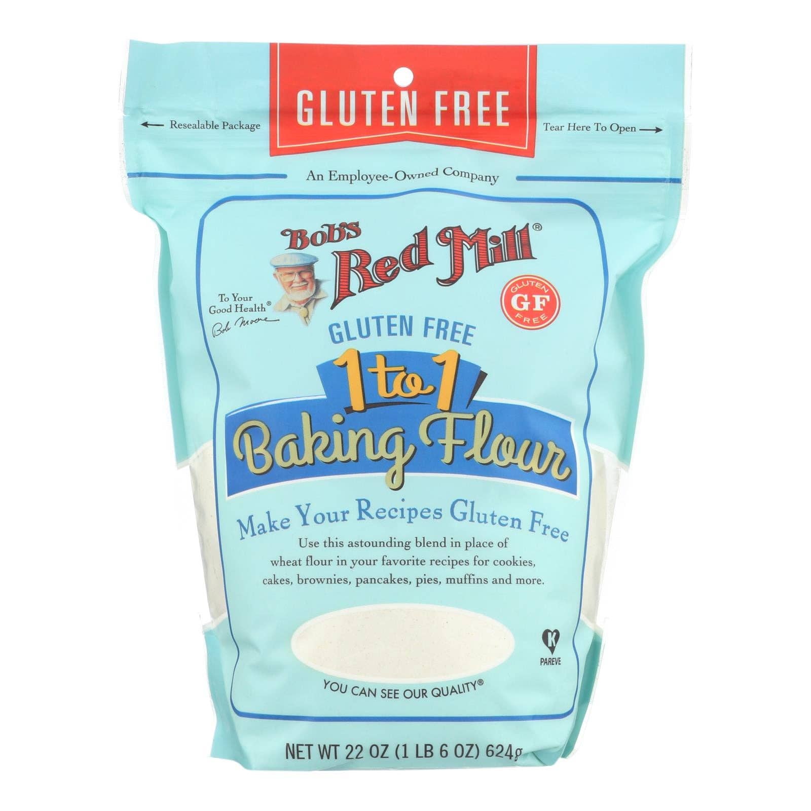 Everyday Supply Co - Wholesale Gluten-Free Flour - Bob's Red Mill - Baking Flour 1 To 1 - Case Of 4-22 Oz0