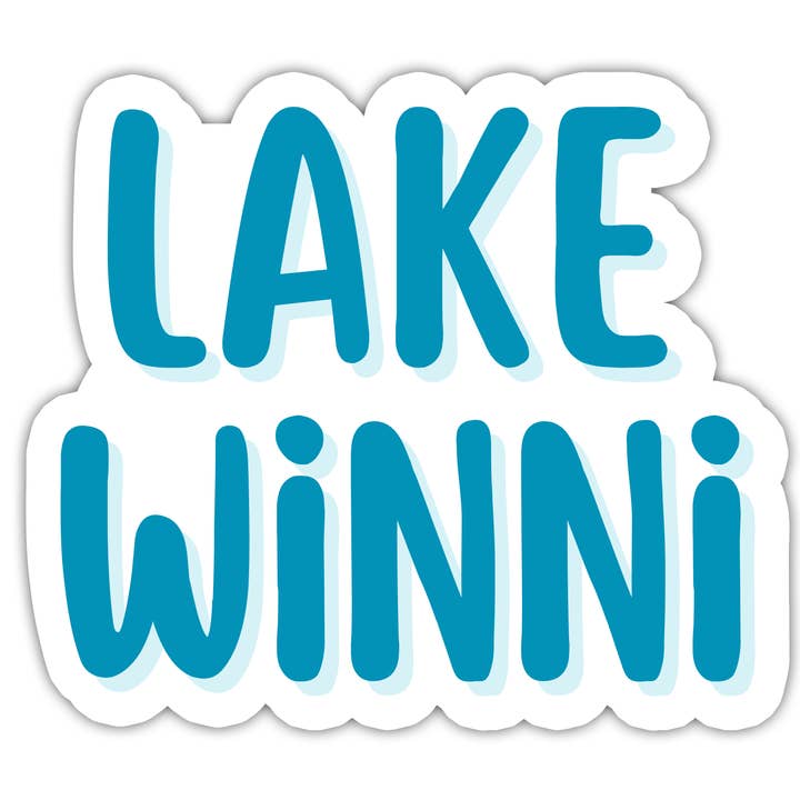 Sticker Lac Winni (lac Winnipesaukee) pour la vente par Nahamsha Gifts