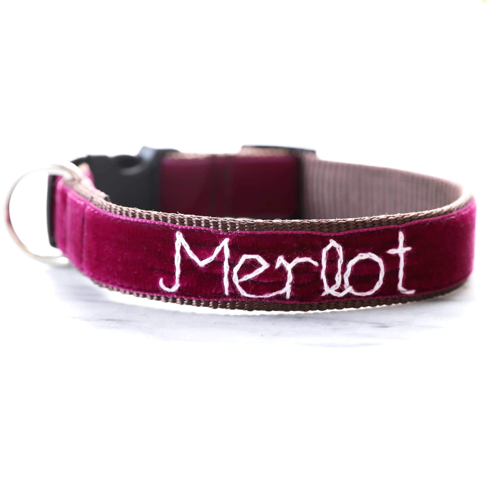Mimi Green - Wholesale Pet Collar - Dog - Hand Embroidered Dog Collar Personalized w/ Dogs Name0