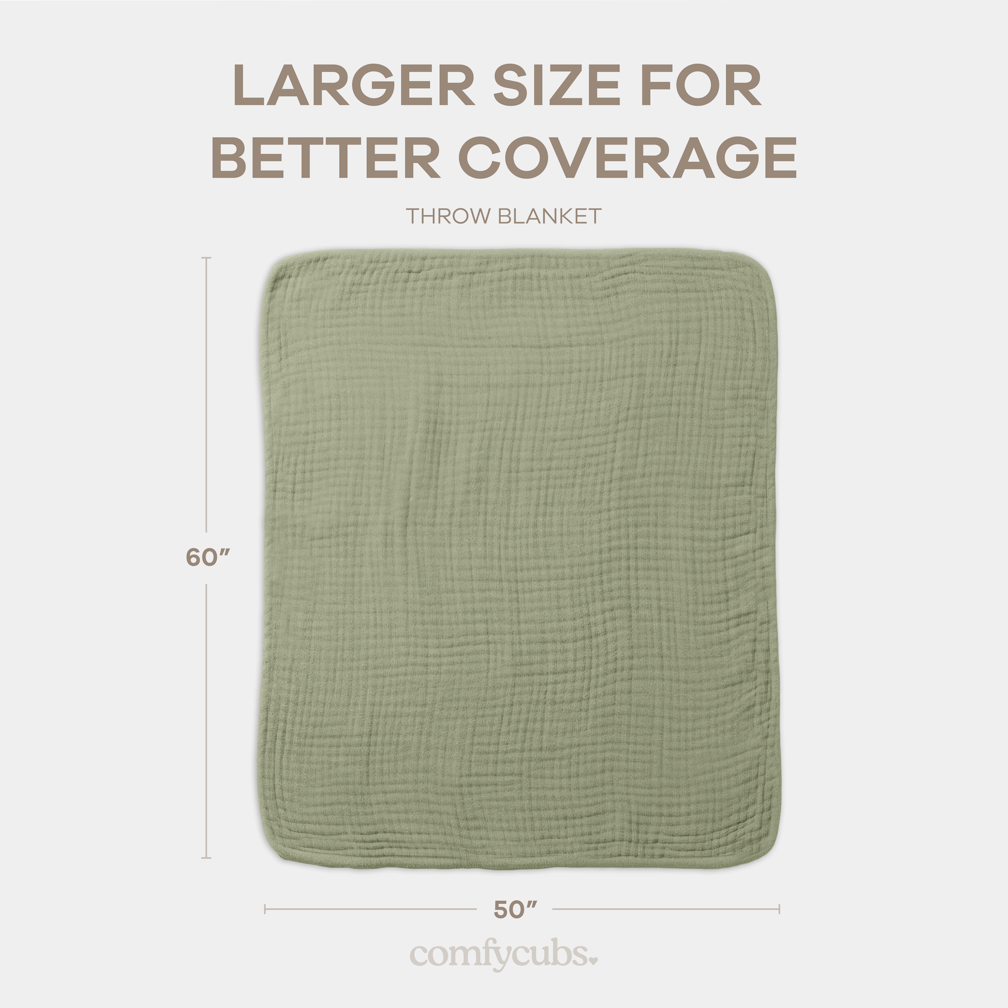 Comfy Cubs - Wholesale Bedding Blanket - Kids & Baby - Muslin Baby Blanket, 40" x 40" Swaddle Blanket by Comfy Cubs30