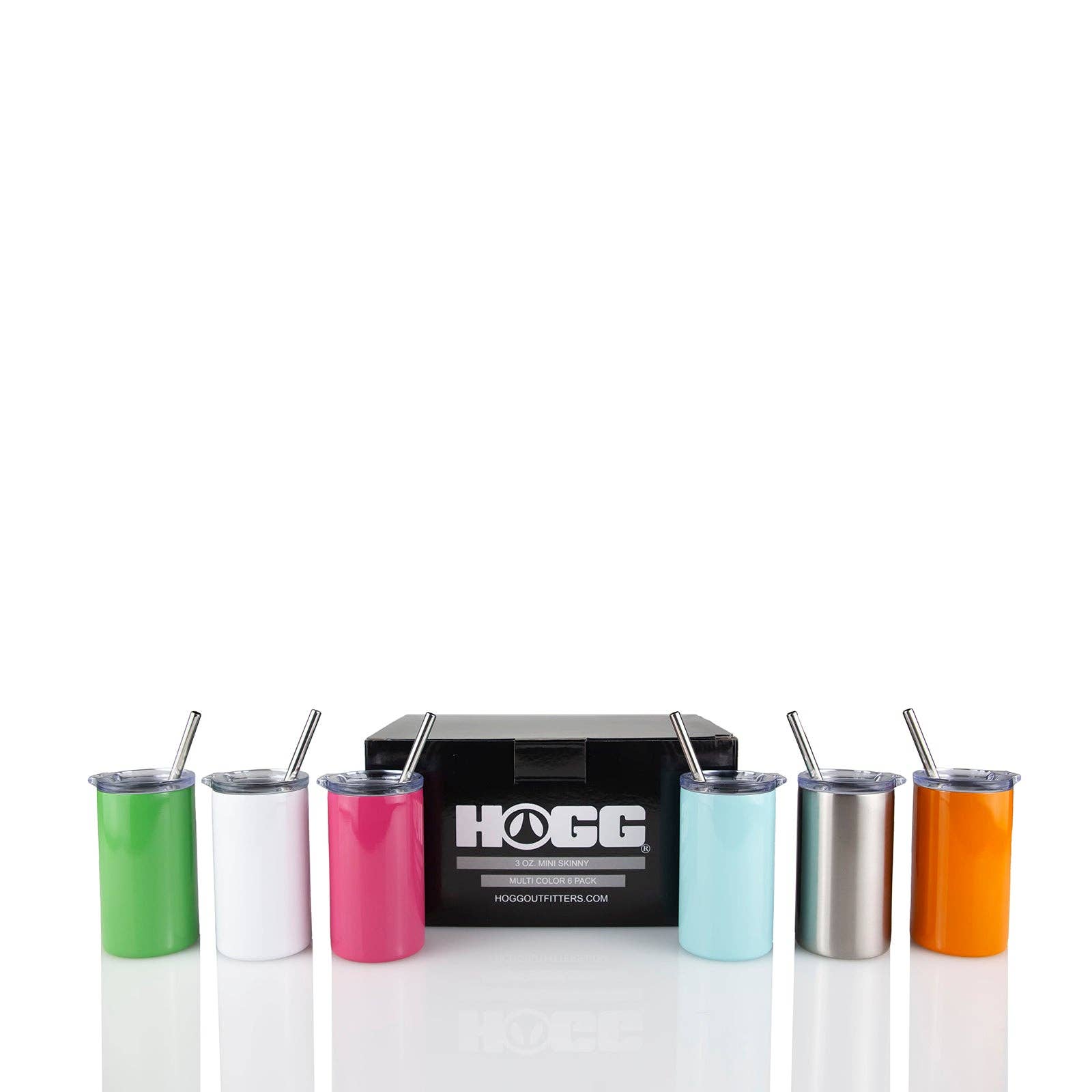 Hogg Outfitters - Vente Gourde/bouteille isotherme - Set de 6 mini gobelets minces sublimables de 3 oz7