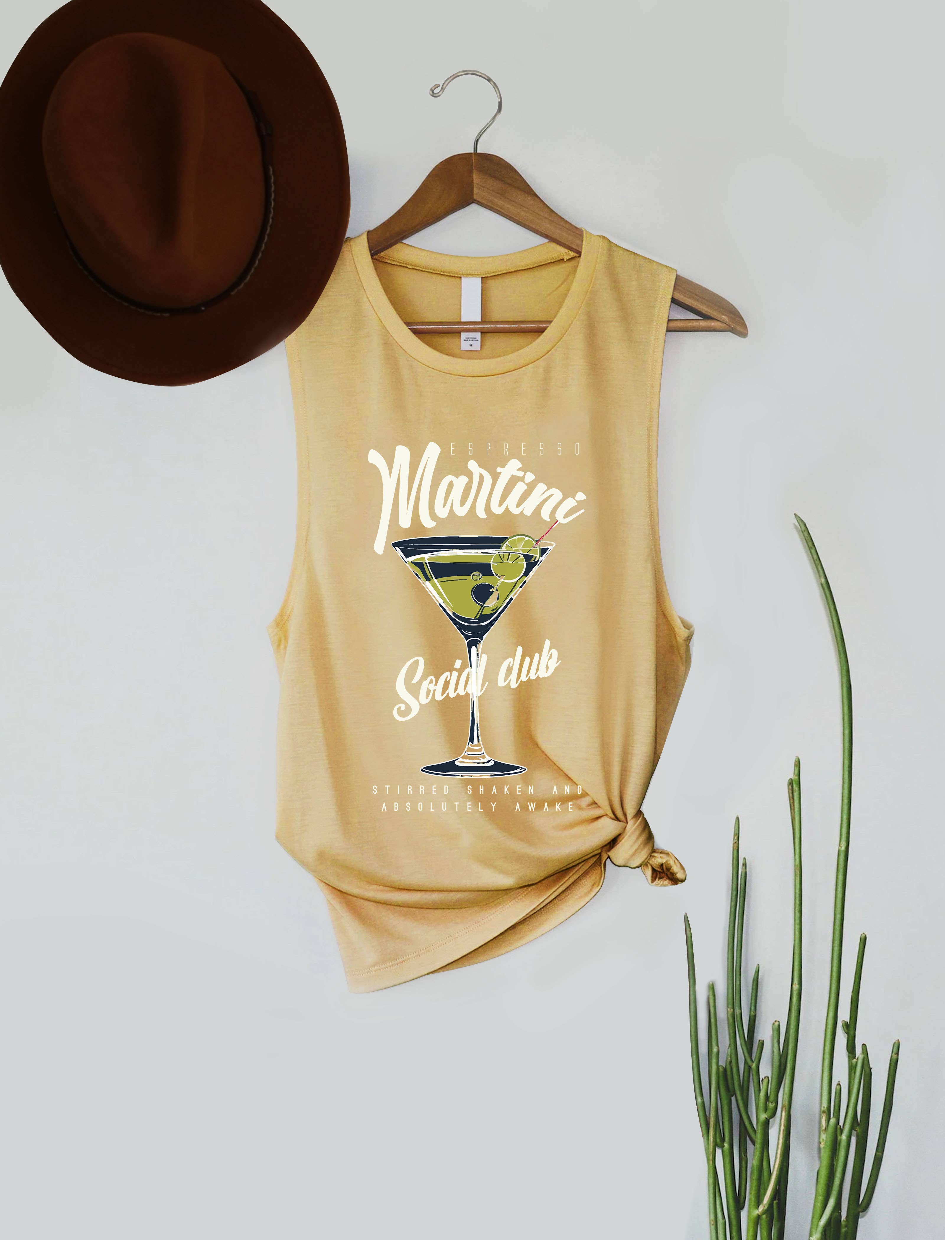 PINK NABI - Vendita all'ingrosso Canotta - Donna - Canotta con grafica - Espresso Martini social club2