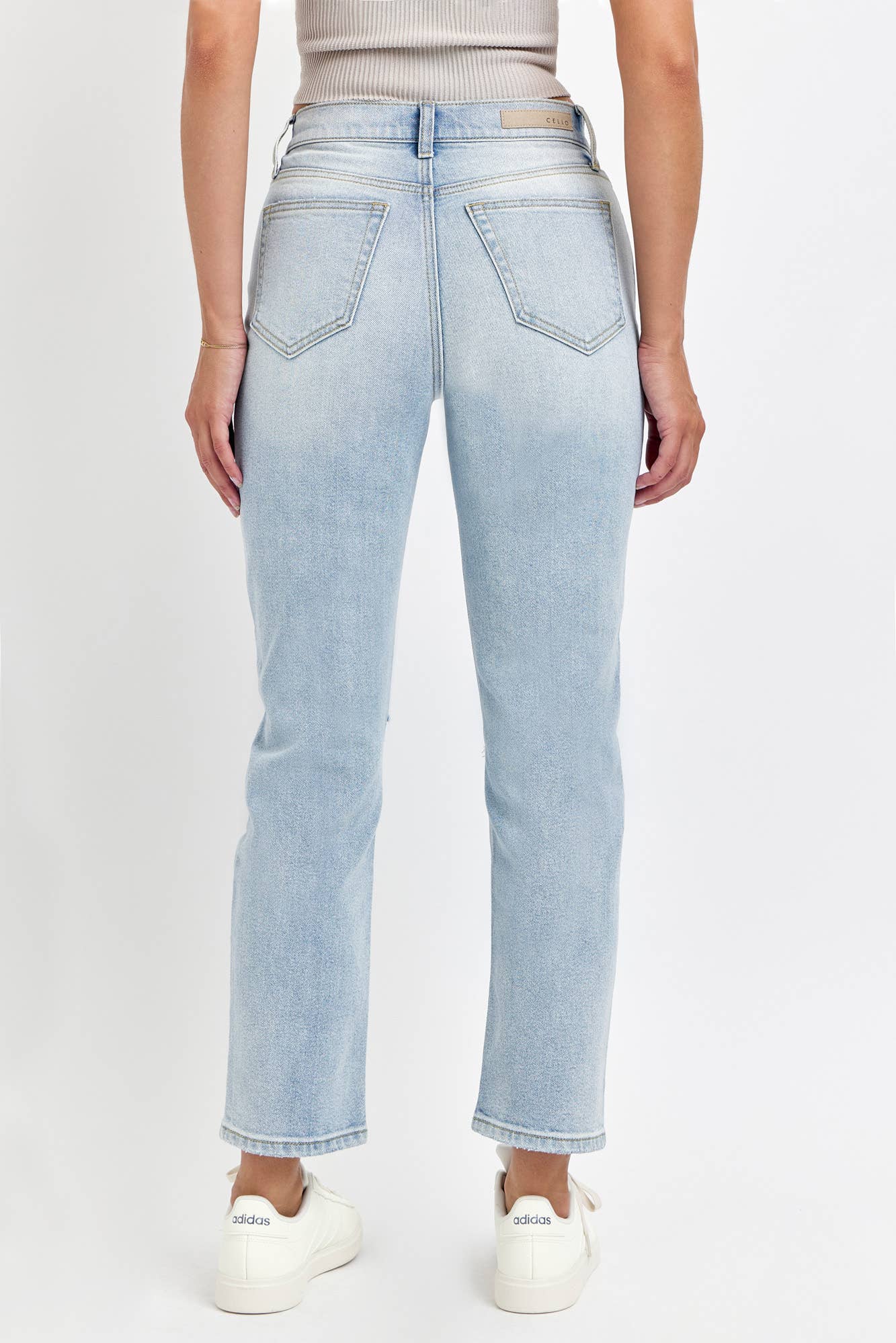 Cello Jeans - Wholesale Jeans - Women's - High Rise Straight Back Pockets [WV18628S-LTD2]3