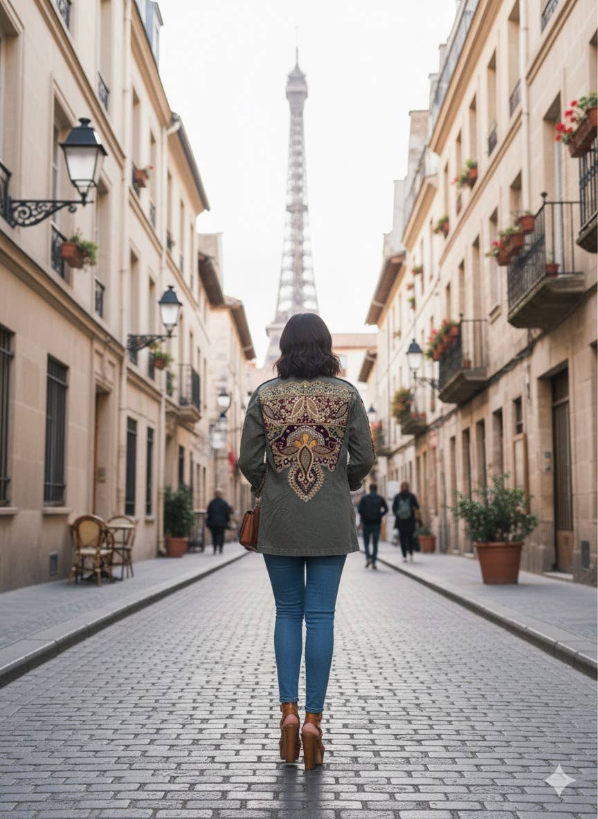 TABITHA - Wholesale Jacket - Women's - Army Vintage Jacket14