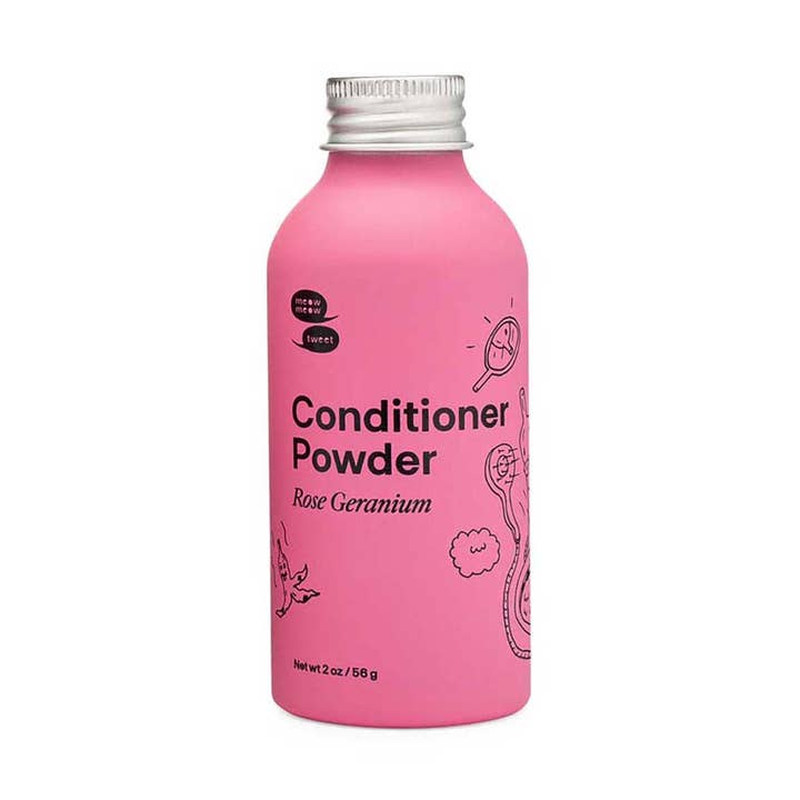 Rose Geranium Conditioner Powder for wholesale by Meow Meow Tweet
