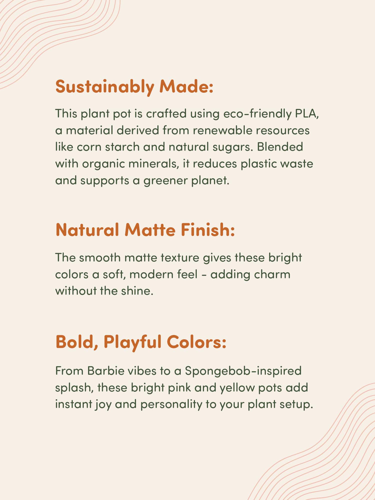 Daisy Wood Design - Wholesale Plant Pot - Color Pop Planters (Singles) – Pink & Yellow Pots

3