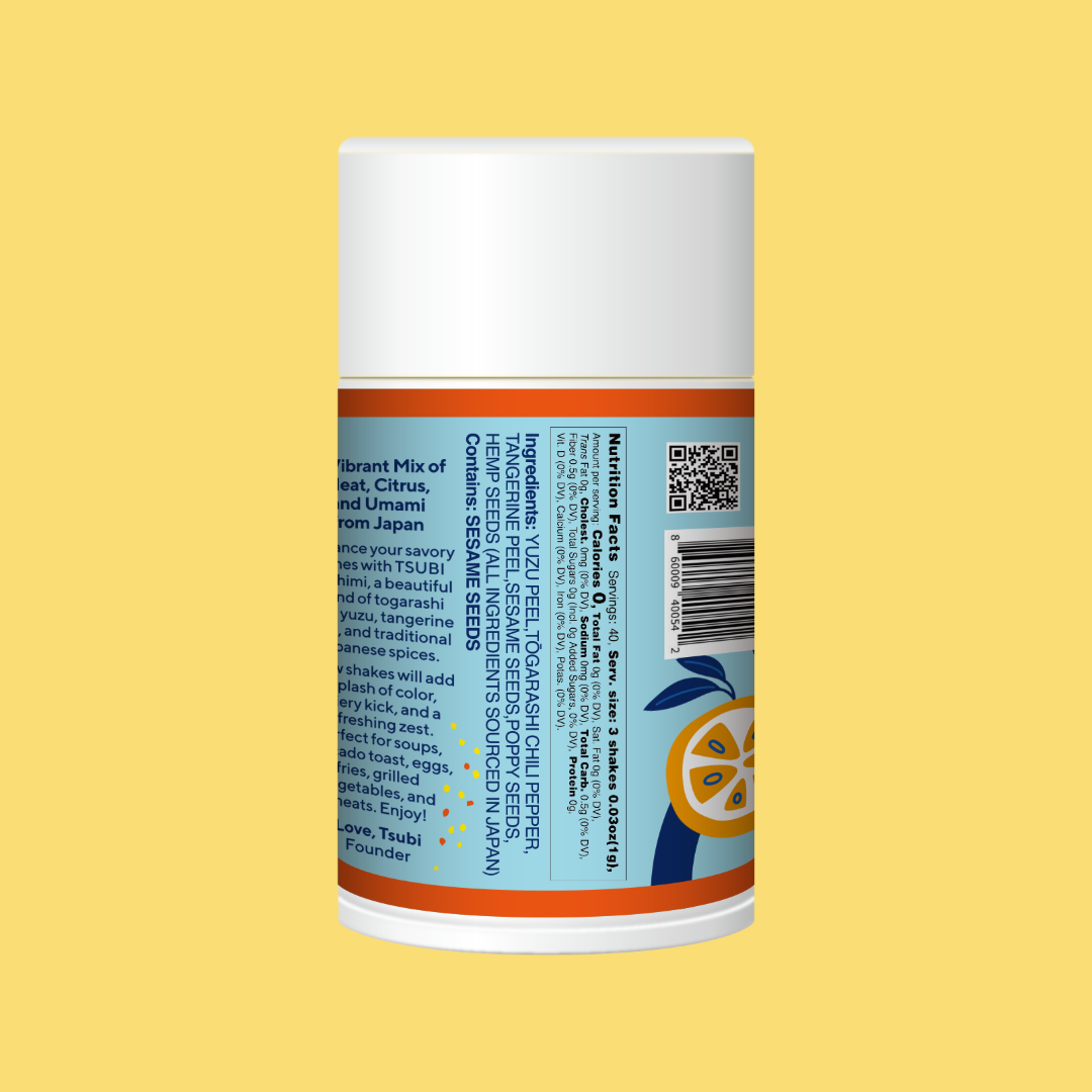 TSUBI Soup - Wholesale Dried Spice Mix - Yuzu & Tangerine Shichimi Spice Powder (Case of 6)2