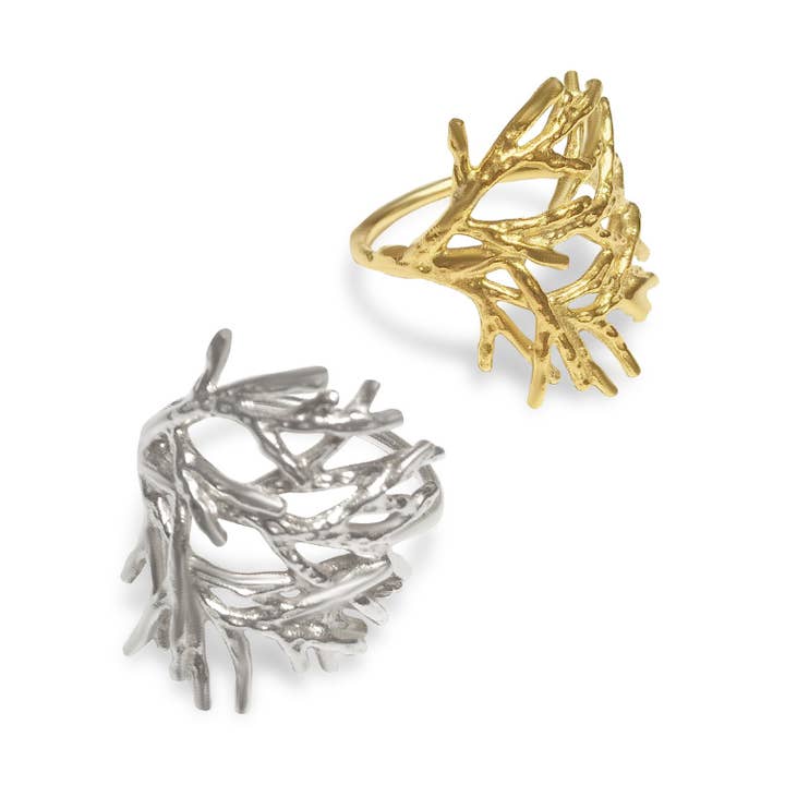 Gouden thuya-ring voor wholesale door Anaïs BEARD