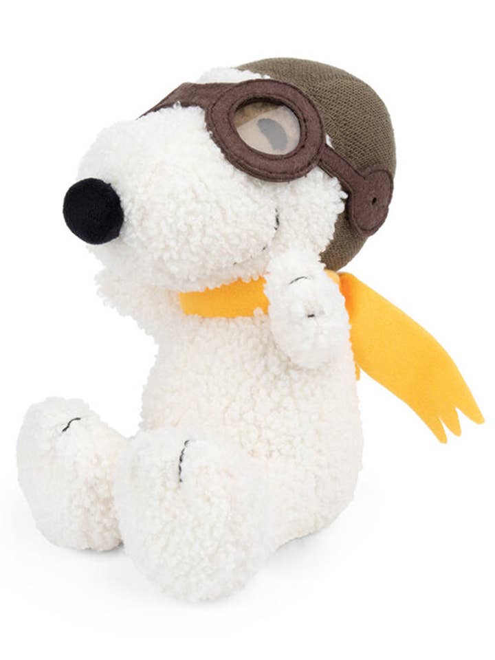 Bon Ton Toys Plush PEANUTS SNOOPY Sitting Flying Ace 8" for wholesale by VICI Brands: Premier Design Kids Goods ๐
