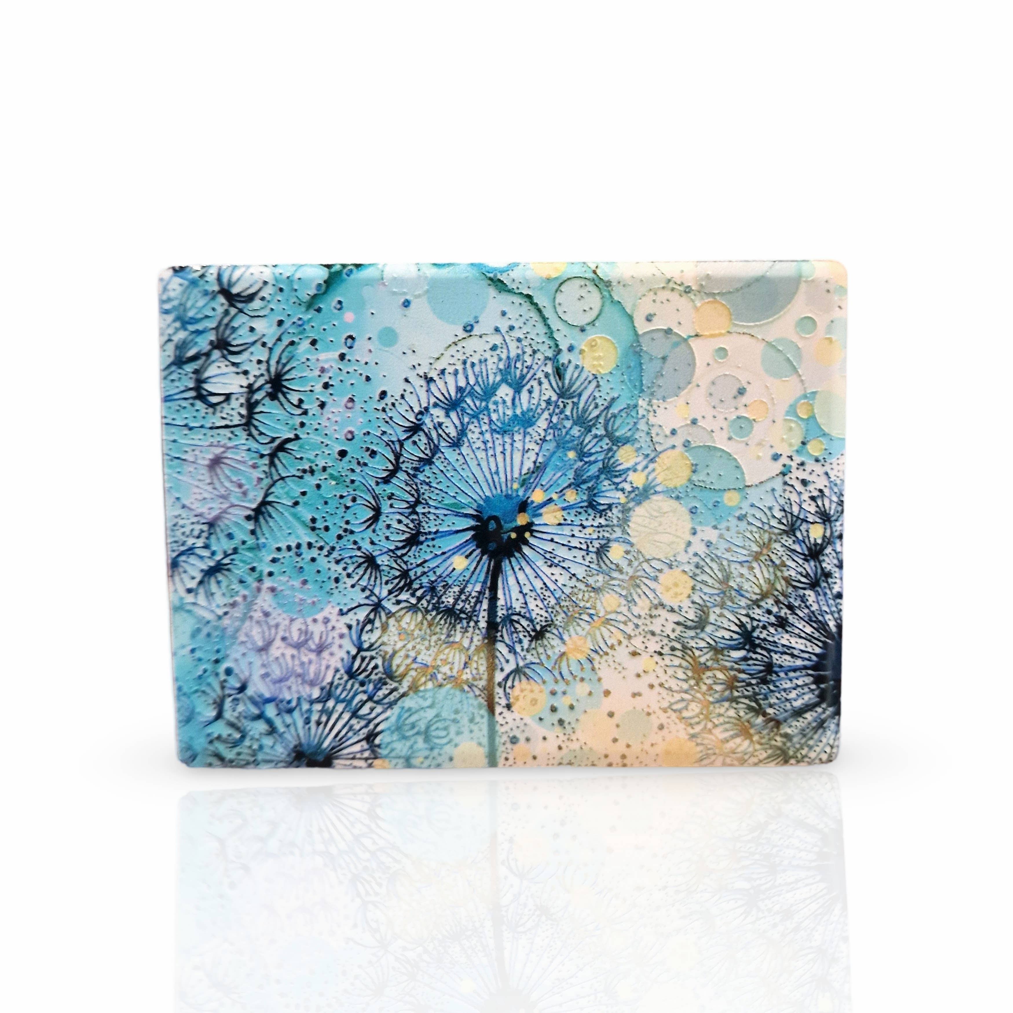 By Jo Crafts – wholesale Magnet – 76-MG Turquoise Dandelion Magnet 11