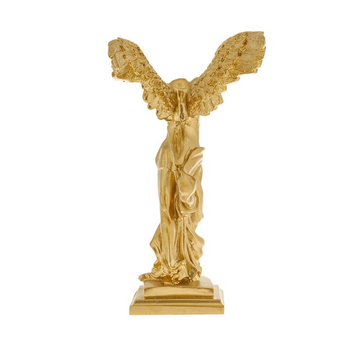 ARTIA LTD – Escultura por atacado – Vitória - Nike Winged Goddess of Samothrace 30cm Cor dourada