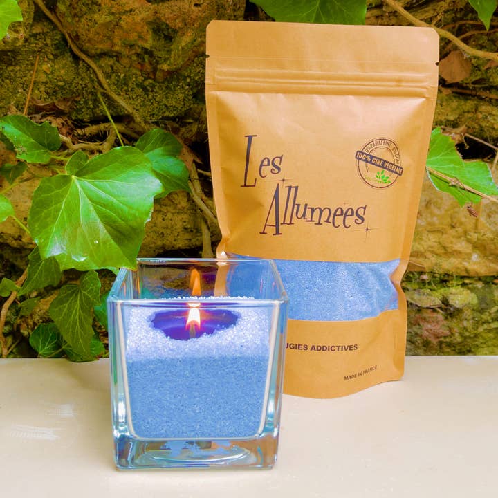 CANDLE SAND Blue Lagoon for wholesale by Les Allumées - Sables de bougie