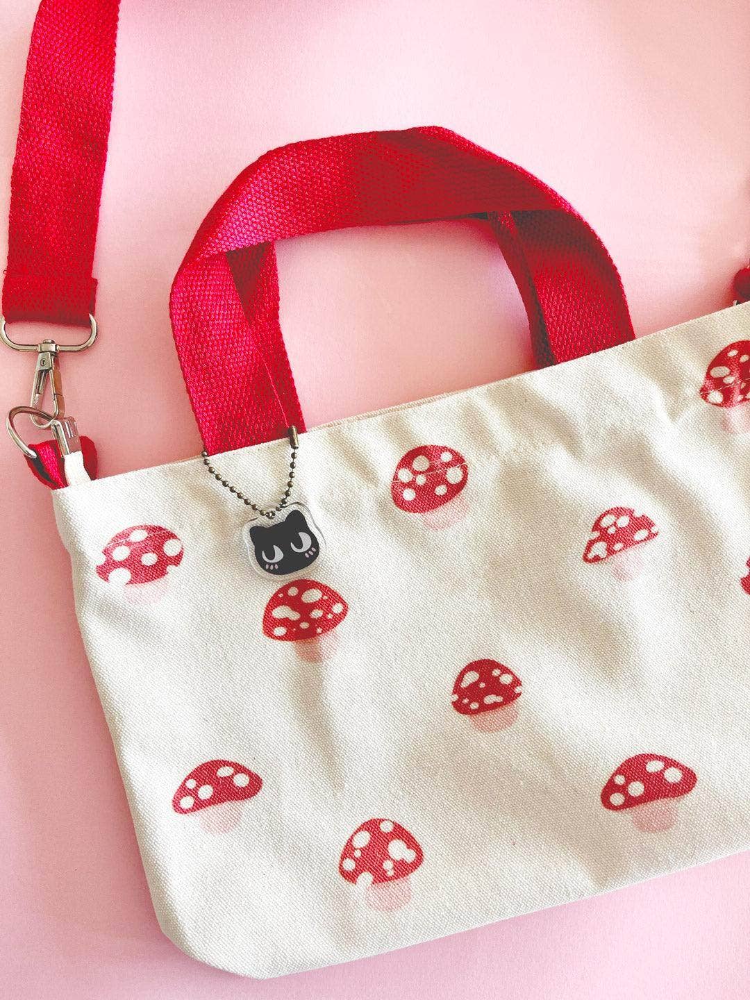 Jessthechen - Wholesale Tote Bag - Women's - Print Canvas Mini Tote | Red Mushroom8