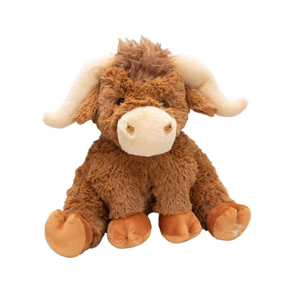 Jomanda US - Wholesale Stuffed/Plush Toy - Kids & Baby - Medium Longhorn Brown Cow Premium Soft Plush Toy