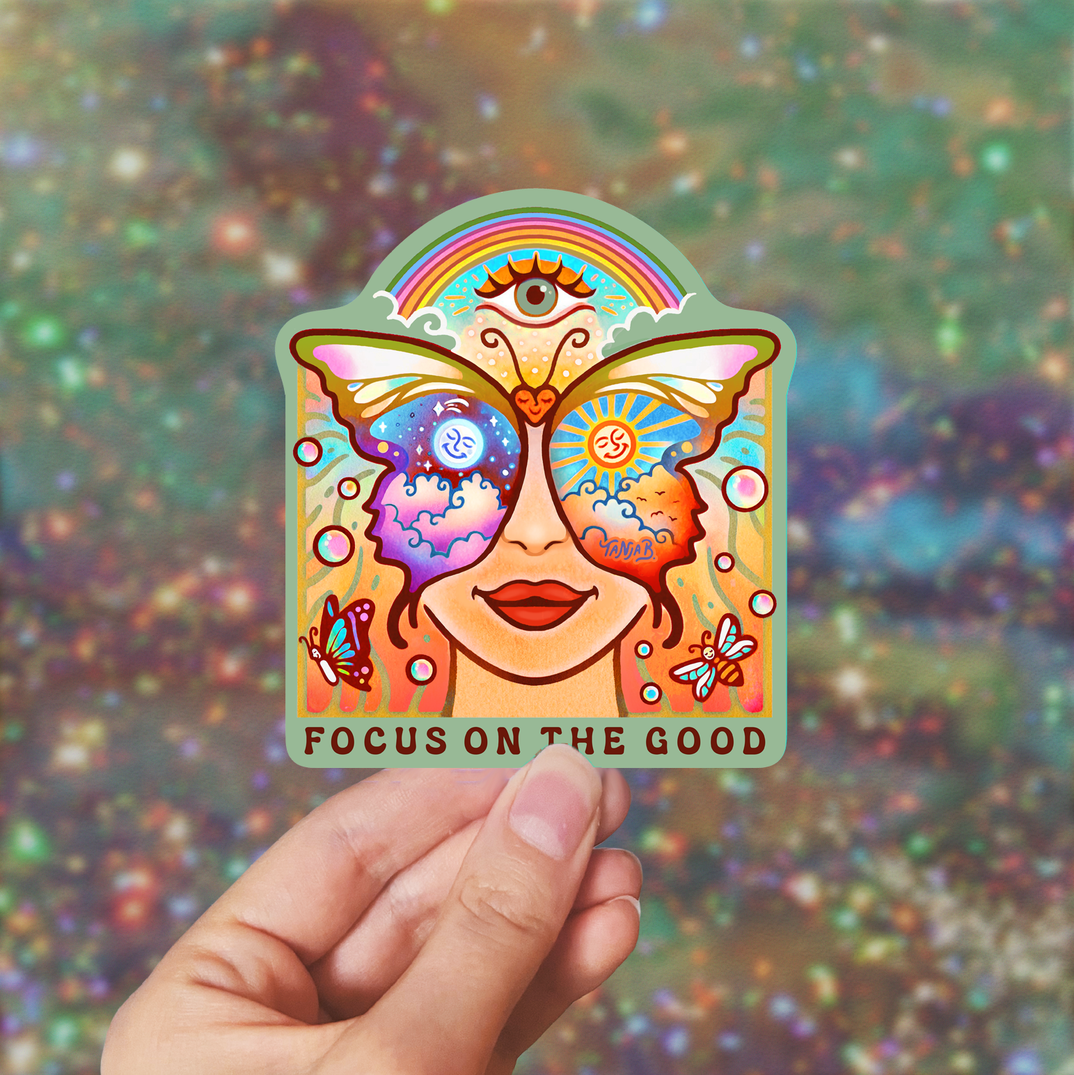 SeeknRevel - Wholesale Sticker - Focus on the good - Sticker1