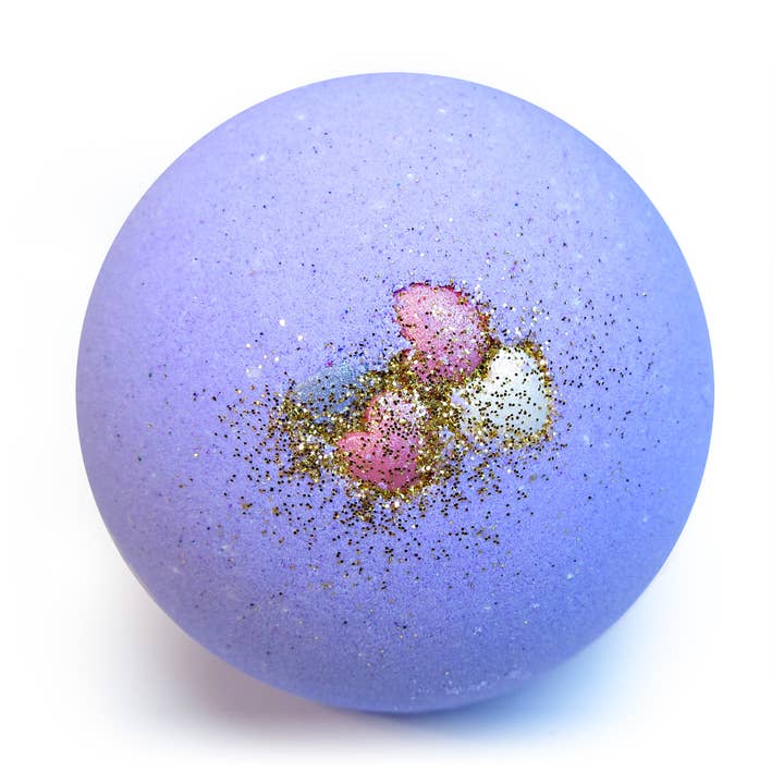 Handmade Aylien Dupe Purple Shea Butter Bath Bomb for wholesale by Heavenly Bubbles