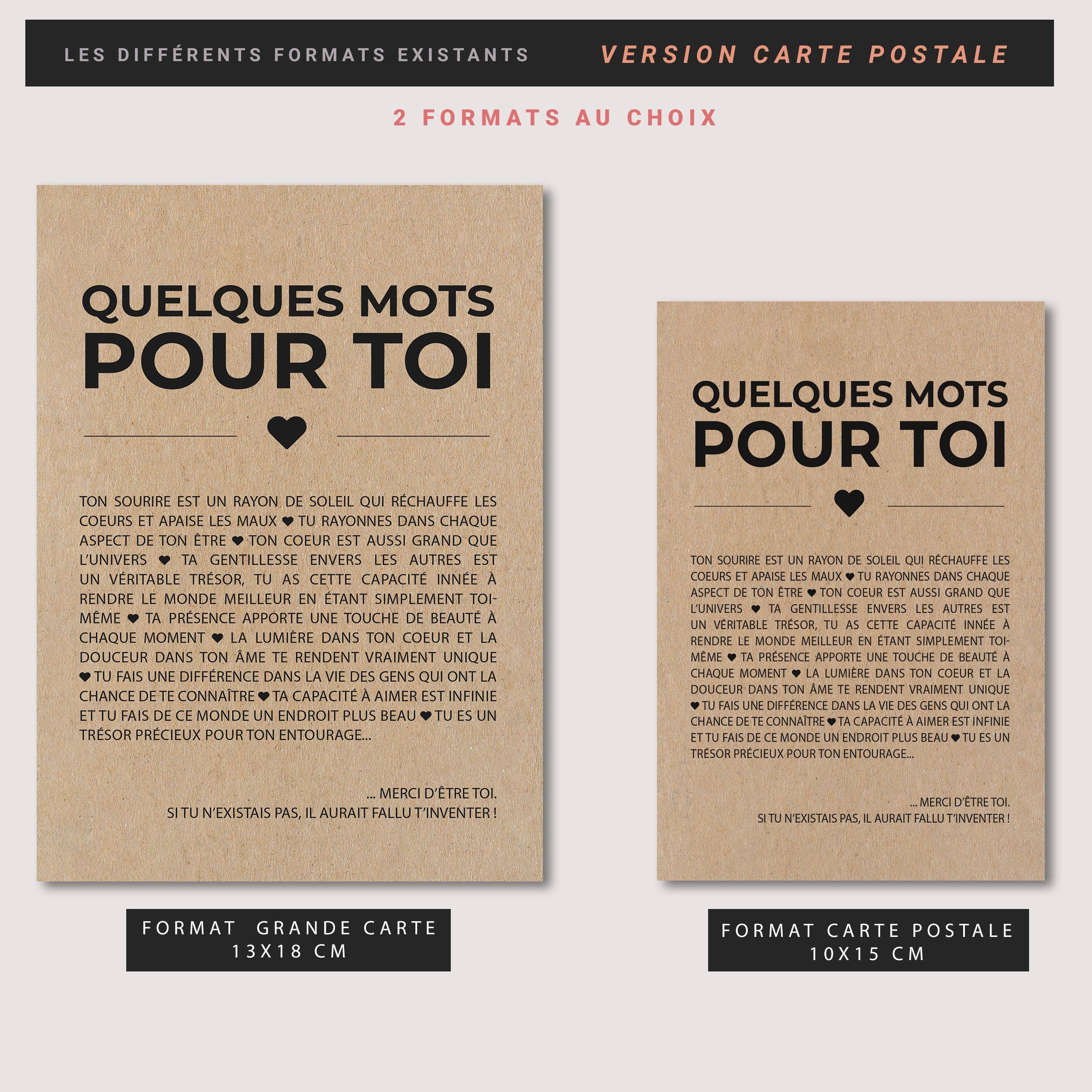 HappyWeSisters - Wholesale Friendship Card - Postcard “A few words for you”2