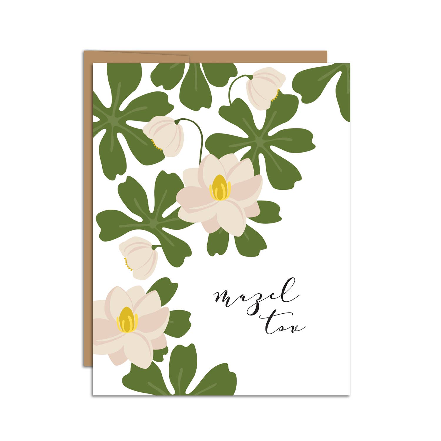 HAZELMADE® Tea Towels + Gifts - Wholesale Wedding Card - "Mazel Tov" Mayapple / Wedding + Celebration / Card