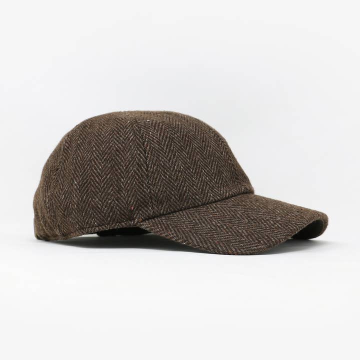 Brown & Tan Wool 6-Panel for wholesale by Storied Hats