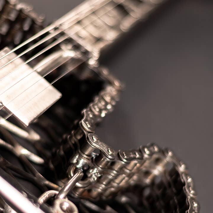 Metal Relic - Wholesale Sculpture - "The Classic" Metal Electric Style Guitar Sculpture Heavy Metal Wall Art13