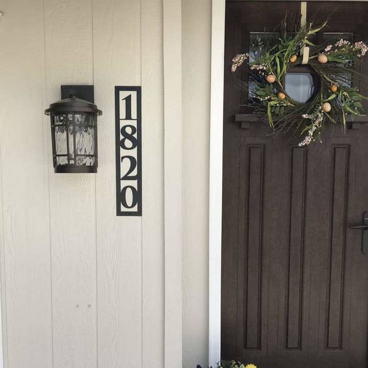 Vertical Address Marker | #1004 for wholesale by Think Metal - Thinking Creatively to Make it Metal