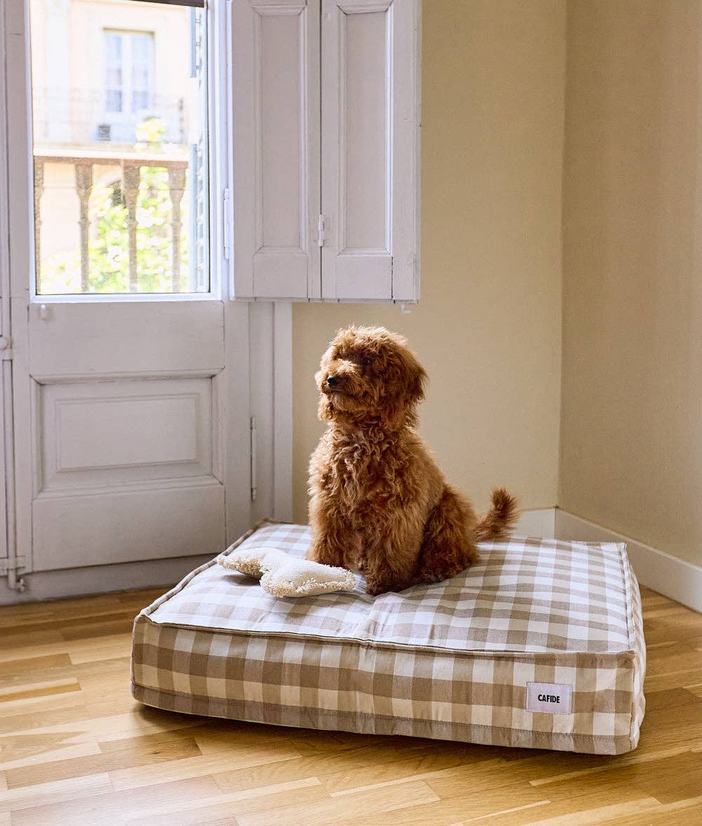 CAFIDE - Wholesale Pet Bed - Dog - Vichy Beige Dog Bed, Cuadra2