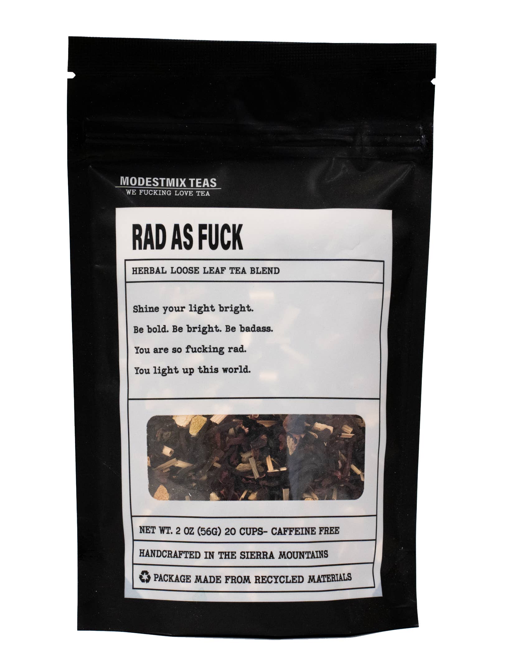 ModestMix Teas - Wholesale Loose Tea - Rad as Fuck: refreshing herbal loose leaf tea blend