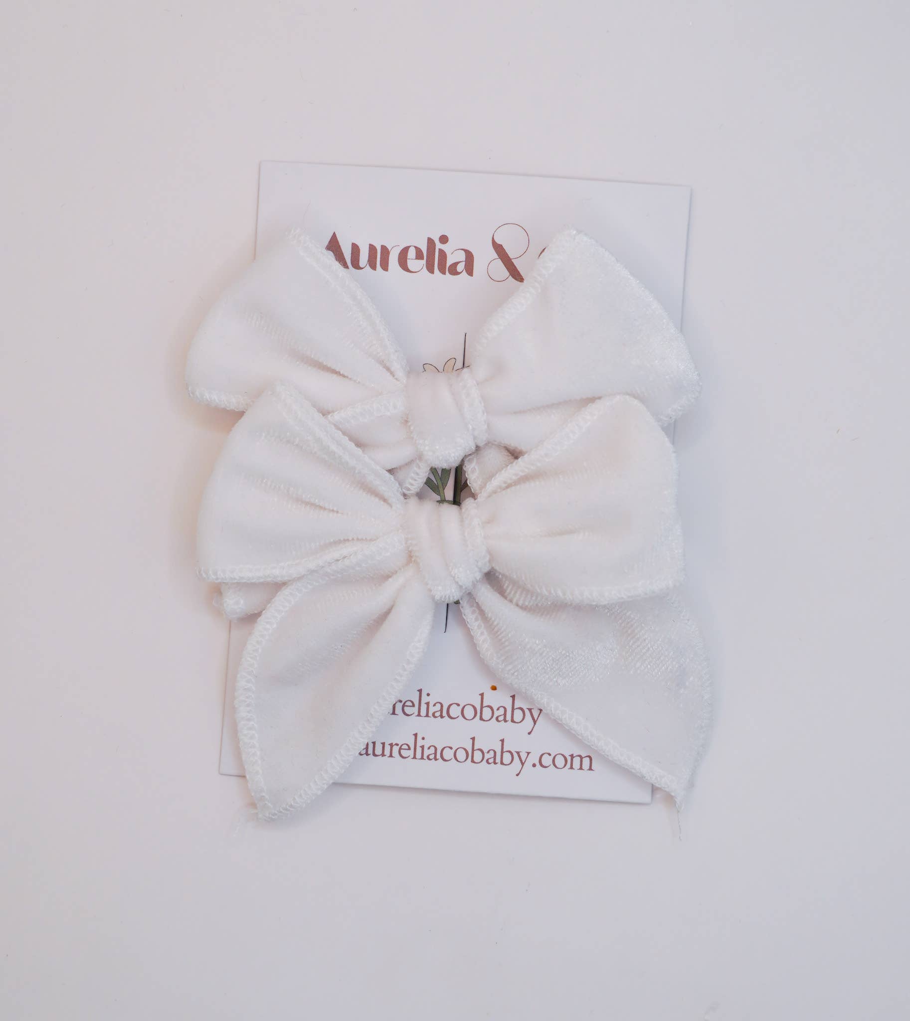 Aurelia & Co. Baby – wholesale Hårrosett - Barn – Lyxiga sammetssagohårrosetter för julen 20251