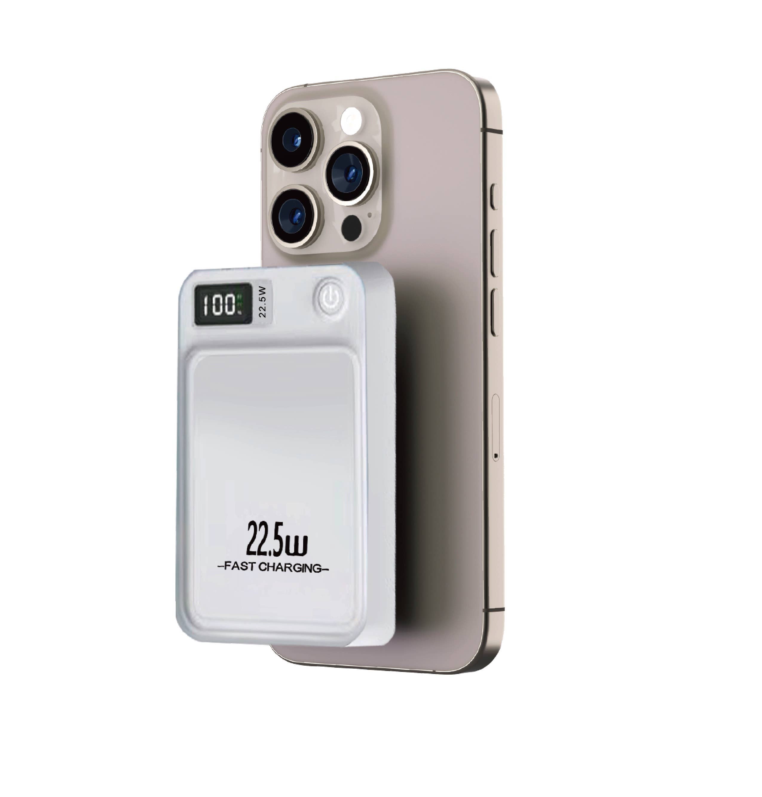 LAX Gadgets - Vendita all'ingrosso Caricatori portatili - Power Bank MagSafe 7200mAh - Ricarica ad alta velocità, confezione vendita9