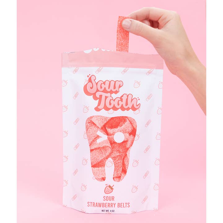 Sour Tooth - Wholesale Gummy - Sour Strawberry Belts