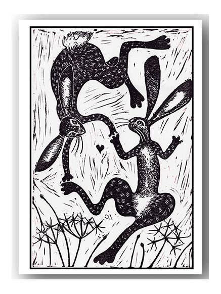 NC058 Hareials - Hazel McNab for wholesale by Cardiau Nico Cards