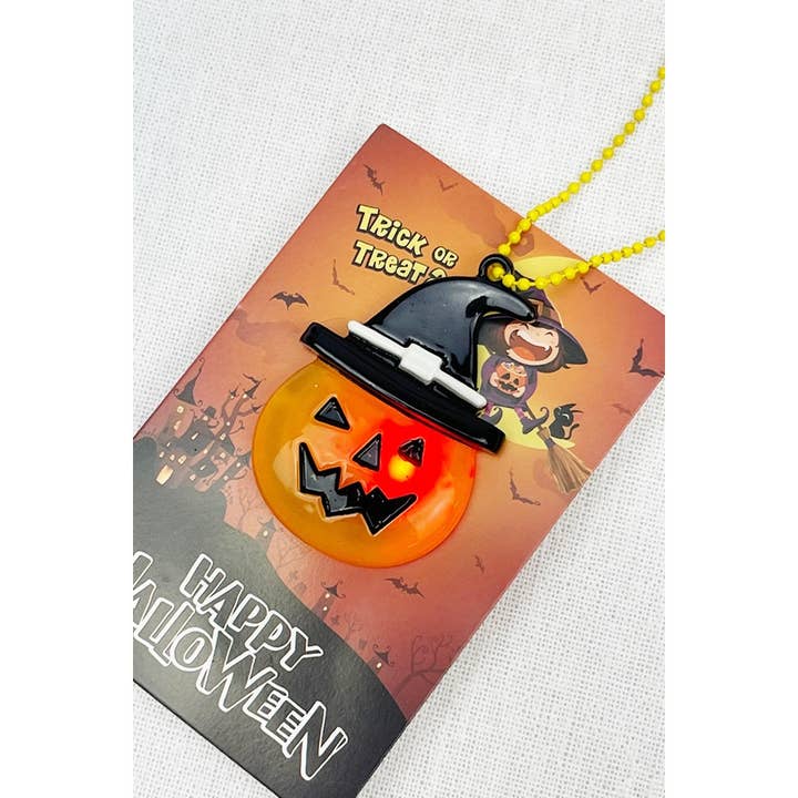 MIX COLOR Halloween Party Favors Halloween Light Up Necklace for wholesale on Faire