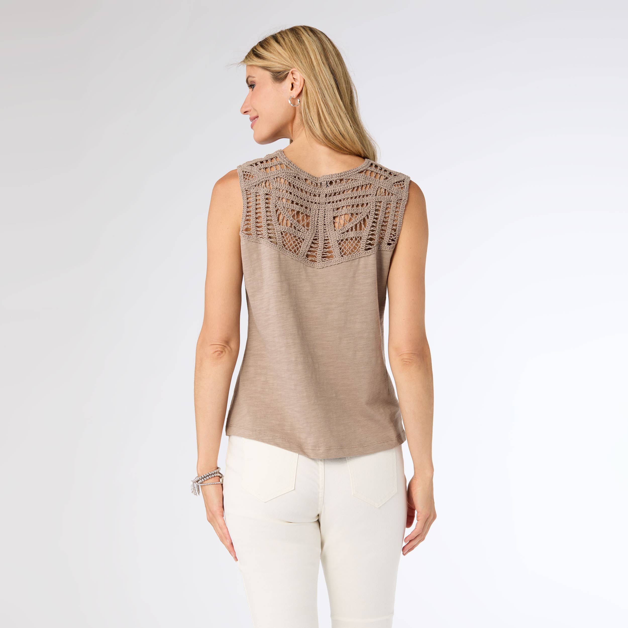 COCO + CARMEN - Wholesale Tank Top - Women's - Ellis Tank with Crochet Trim9