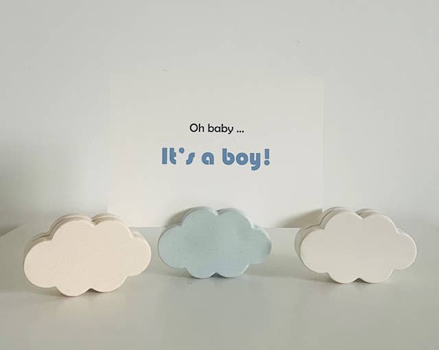 Sweet-Deco Creative - Wholesale Picture Frame - Hand molded photo/card holder cloud - jesmonite1