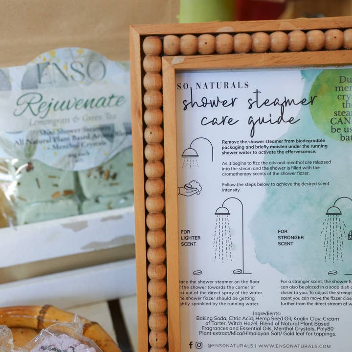 Enso Naturals Apothecary - Wholesale Shower Steamer/Bomb - Rejuvenate Aromatherapy Menthol Shower Steamers Gift Set1