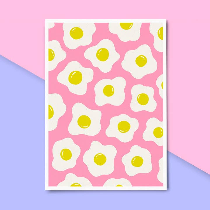 Pink Egg Print for wholesale by Meg Garrod Art