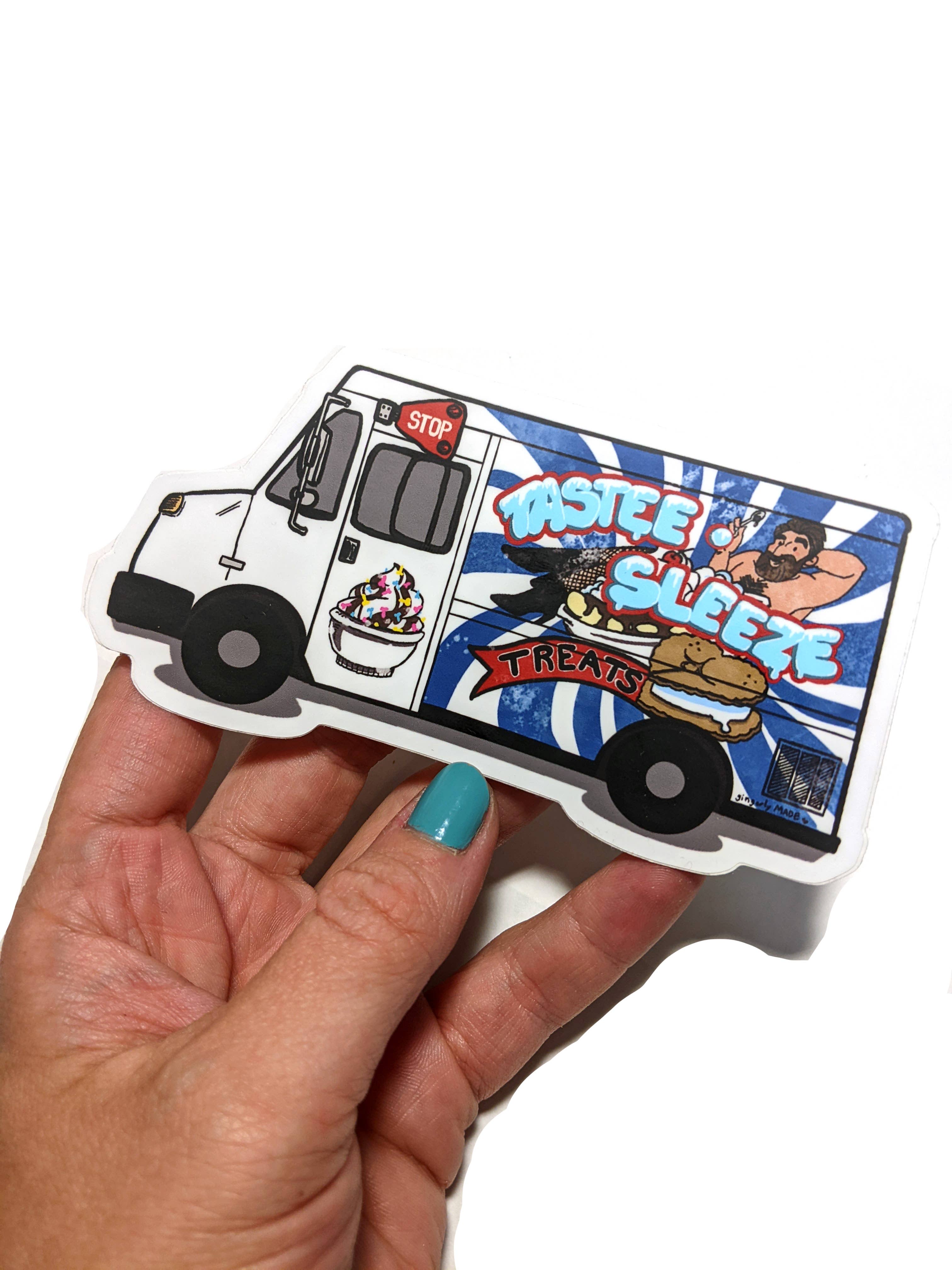 Gingerly Made - Wholesale Sticker - Sticker:Tastee Sleeze Ice cream truck0