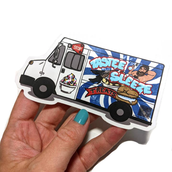 Gingerly Made - Wholesale Sticker - Sticker:Tastee Sleeze Ice cream truck