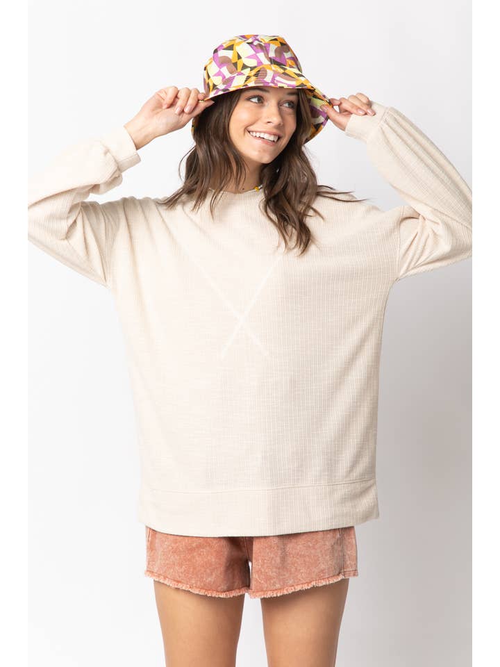 VERY J - Vente Haut en maille – femme - NT10897 Top en tricot côtelé au point en V12