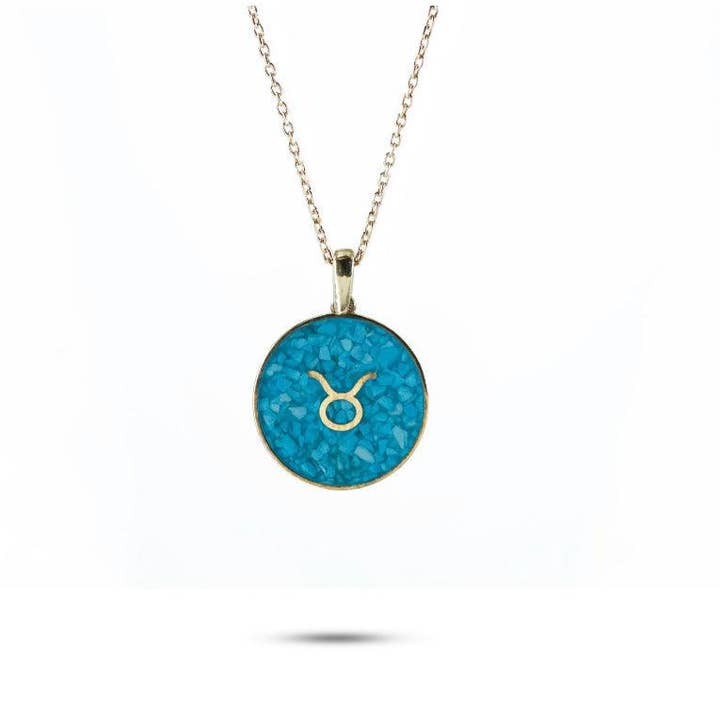 Zodiac Gemstone Necklace for wholesale by Anna Lou of London