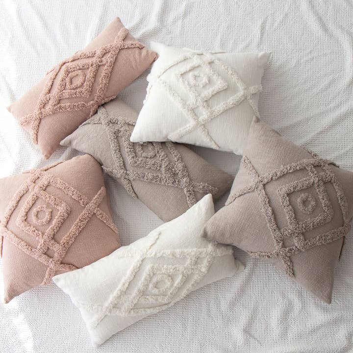 Rose Greer Tufted Shag Pillow Cover - Soft, Textured Decorative for wholesale on Faire