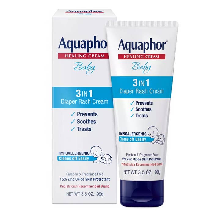 Aquaphor Baby 3in1 Diaper Rash Relief Cream, 3.5 Oz for wholesale by KT Supply