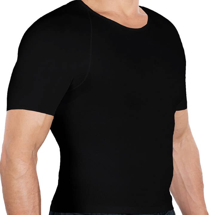 Esteem Apparel - Wholesale T-shirt – men's - UltraSlim Slimming Compression Shirts Body Shaper Shirt